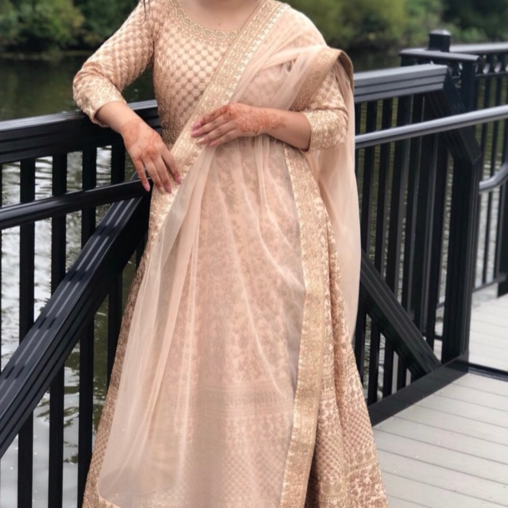 Peach/Gold anarkali